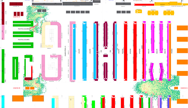 Carte de chaleur ADVICE - Cartographie des flux clients